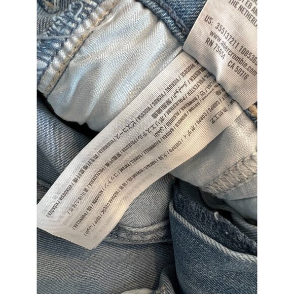 Hollister High Rise Flare Denim Jeans 5L 5 Long Boho Hippie 27 x 33 Baggy 27x33 - Picture 7 of 9